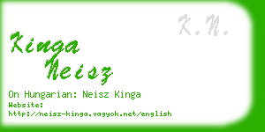 kinga neisz business card